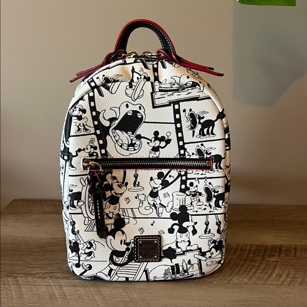 Dooney and Bourke Mickey Mouse Black and White Backpack